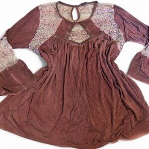 POL Women's Long Sleeve Top - Dusty rose